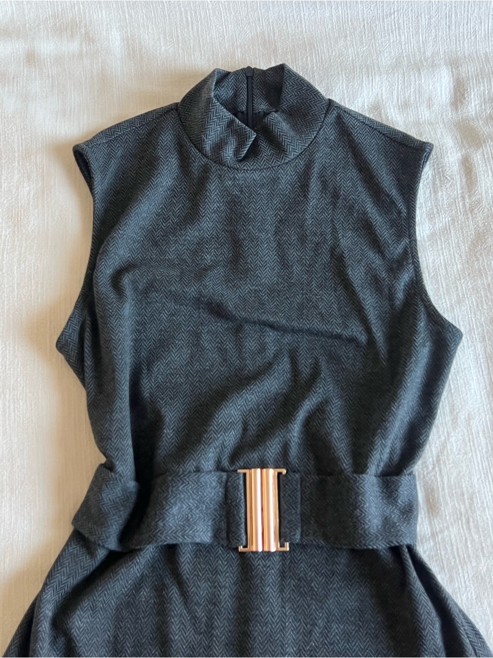 COMMENSE High Neck Sleeveless Belted Maxi Dress ๐ค - Picture 6 of 8